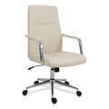 Kd Vestidor 43.86 x 25.39 x 26.06 in. Leather Task Chair, White KD3194291